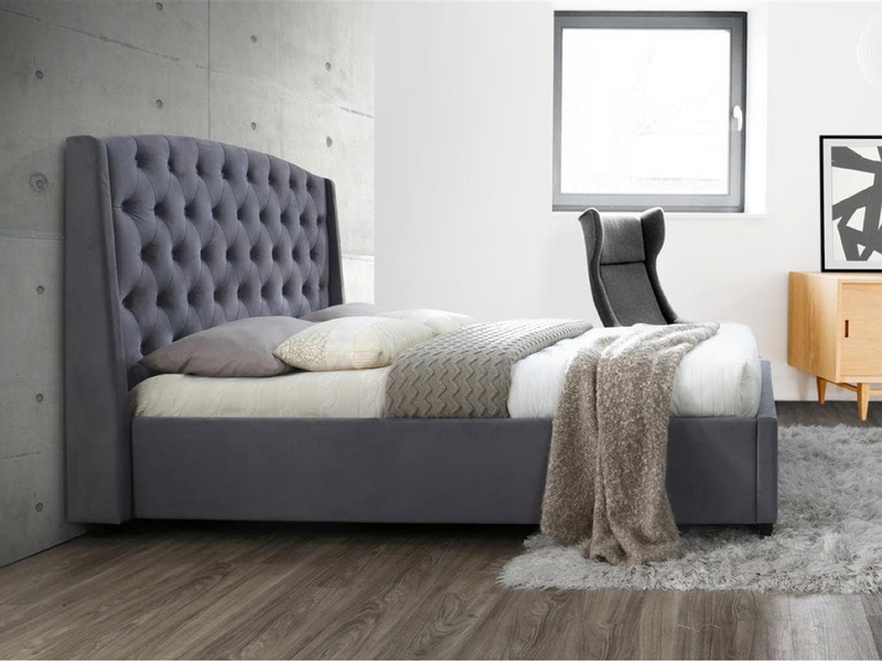 Brooklyn Bed Double - Grey