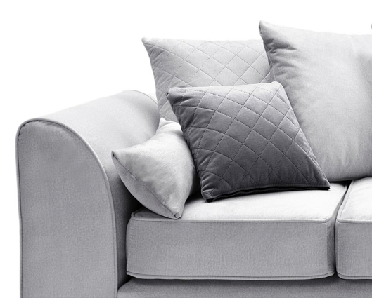Chicago Right Hand Facing Corner Sofa - Light Grey