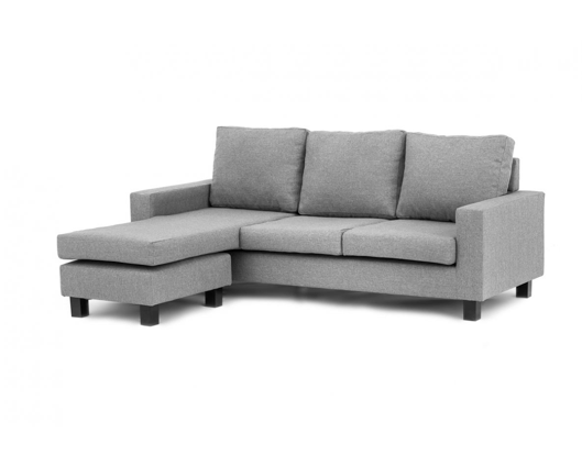 Capri Left Hand Facing Corner Sofa - Light Grey