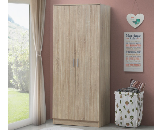 Original 2 Door Wardrobe-Oak