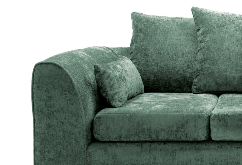 Heidi Right Hand Facing Corner Sofa - Rifle Green