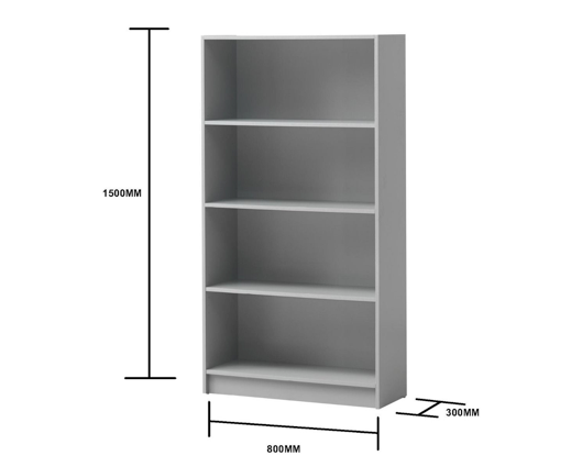 Tall Bookcase-Grey