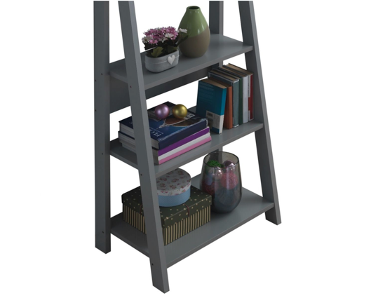 Ladder Bookcase-Dark Grey