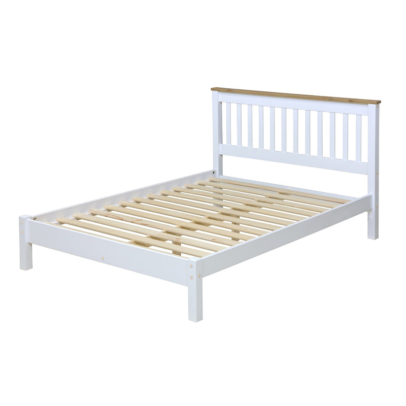 Double Slatted Low-End Bedstead