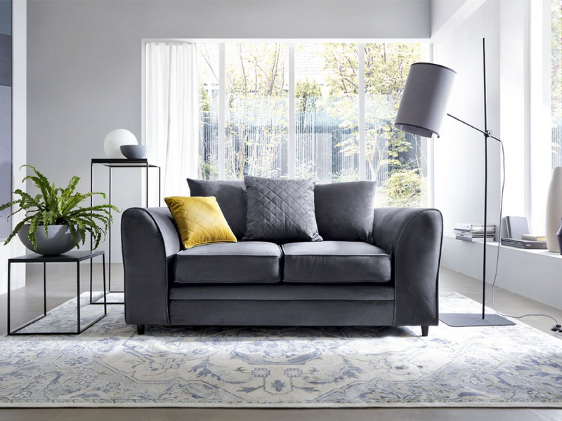 Chevelle 2 Seater Sofa - Dark Grey