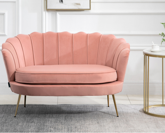 Ariel 2 Seater Sofa - Coral