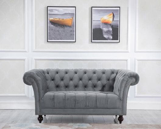 Chester 2 Seater Sofa - Grey