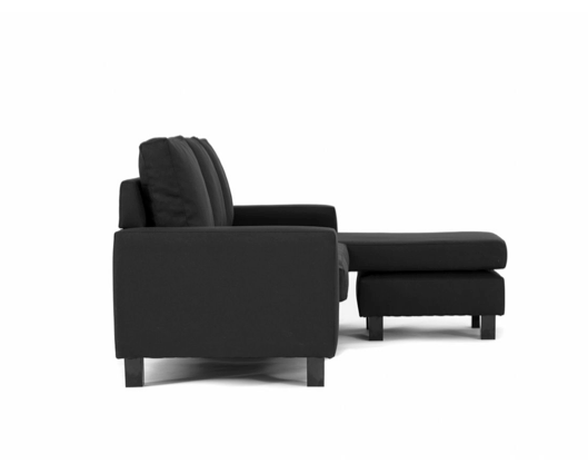 Cora Right Hand Facing Corner Sofa - Black