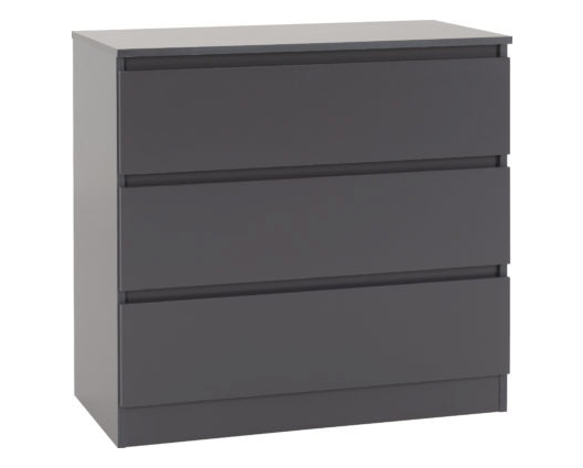 Marcus 3 Drawer Chest - Grey