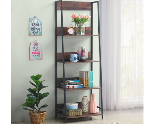 Burr Bookcase with 4 Shelves