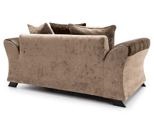 Francisco 2 Seater Sofa - Brown & Beige 