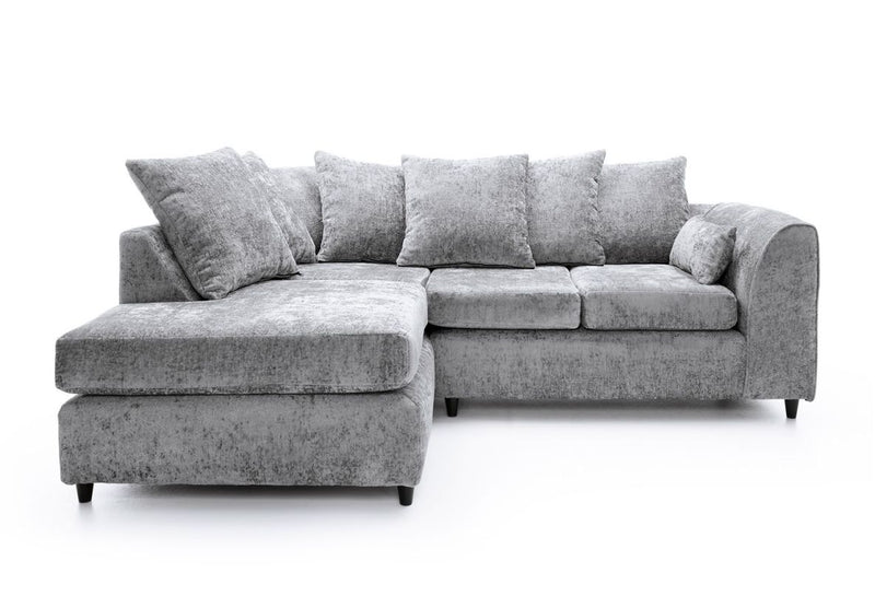 Heidi Left Hand Facing Corner Sofa - Light Grey