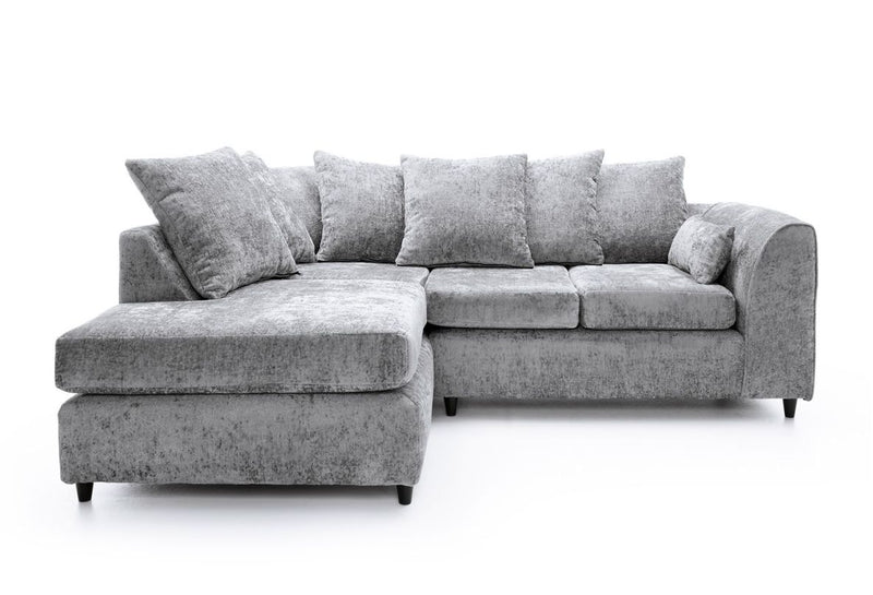 Harriet Left Hand Facing Corner Sofa - Light Grey