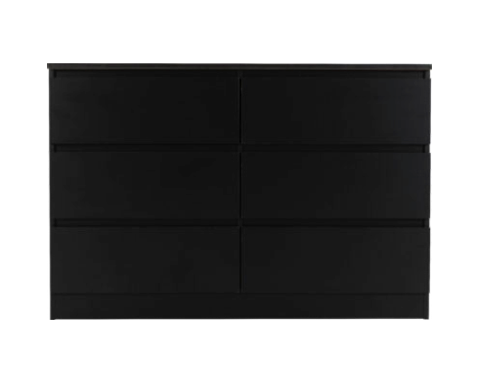 Marcus 8 Drawer Chest - Black