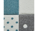 Moon + Stars Kids Rug  - Blue  - 120cm x 170cm