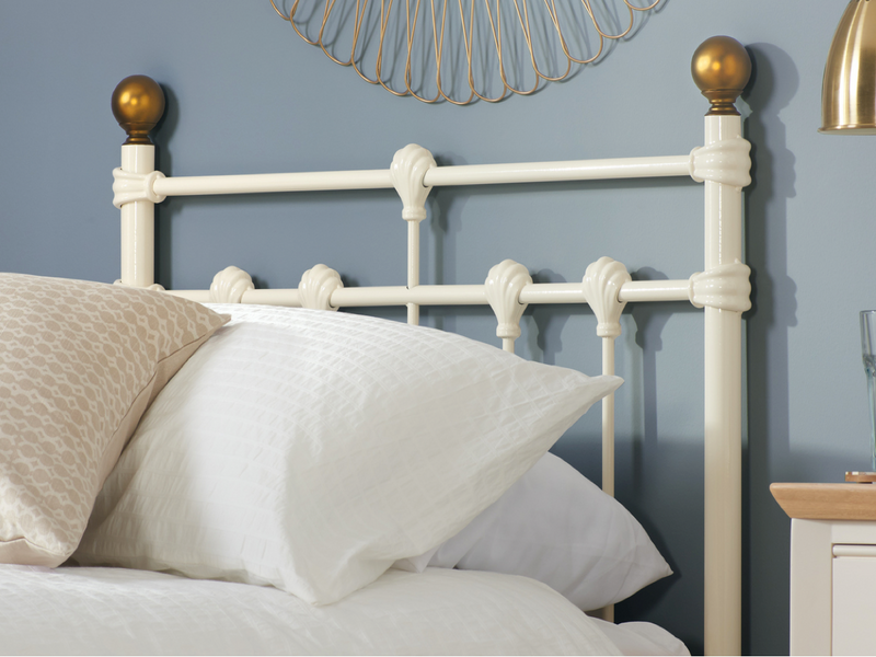 Athens Double Bed - Cream