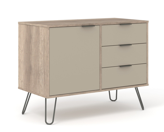Driftwood Small Sideboard with 1 Doors, 3 Drawer