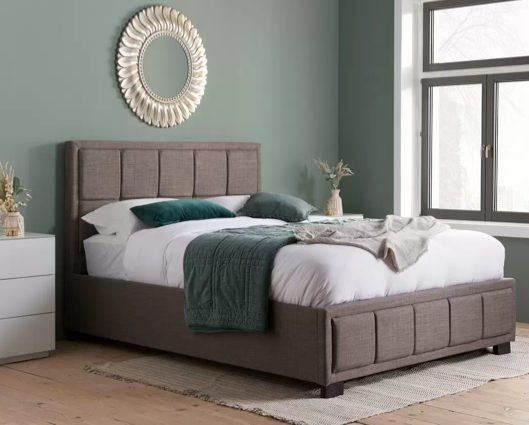 Harrison Small Double Bed-Grey