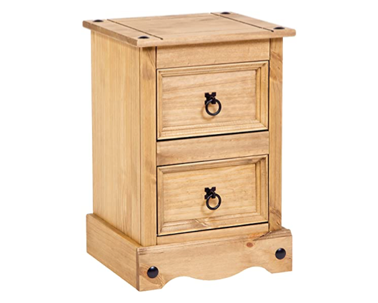 Corona Premium 2 Drawer Petite Bedside Cabinet