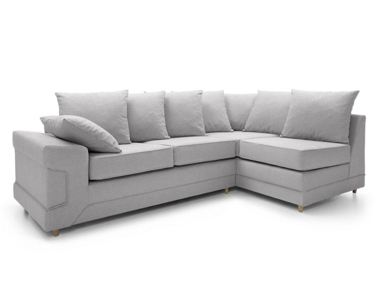 Primo Right Hand Facing Corner Sofa - Light Grey