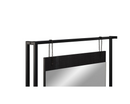 Zahra Dressing Table with Mirror-Black Finish