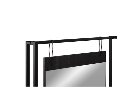 Zahra Dressing Table with Mirror-Black Finish