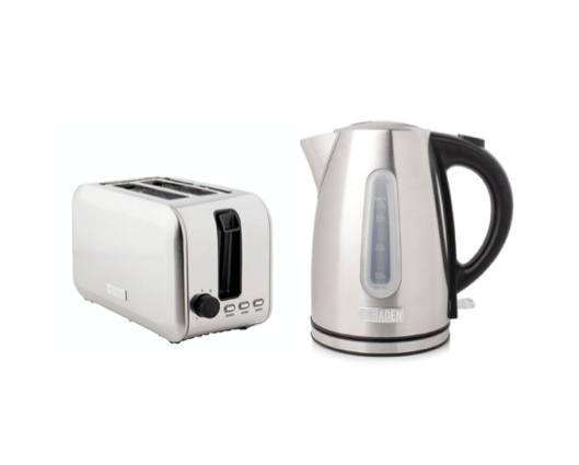 Haden Stoke Kettle and Toaster Set Stainless Steel