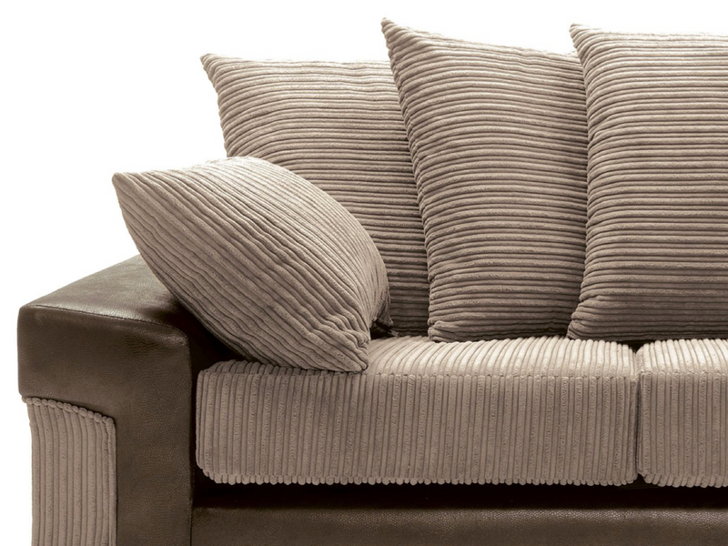 Dino 3 Seater Sofa - Brown & Beige