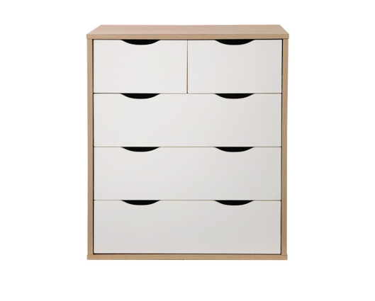 Atrix 3+2 Drawer Chest-White