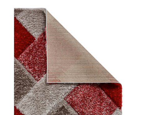 Oakley Grey/Red - 120cm x 170cm