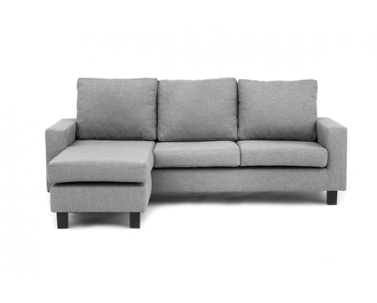 Cora Left Hand Facing Corner Sofa - Light Grey