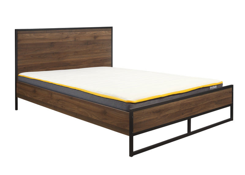 Hermione Double Bed - Walnut