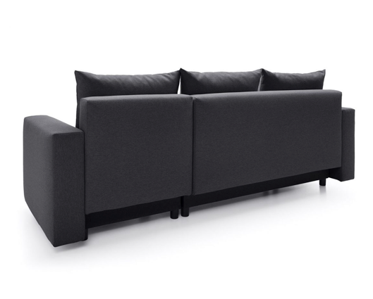 Oslo Right Hand Facing Corner Sofa - Black