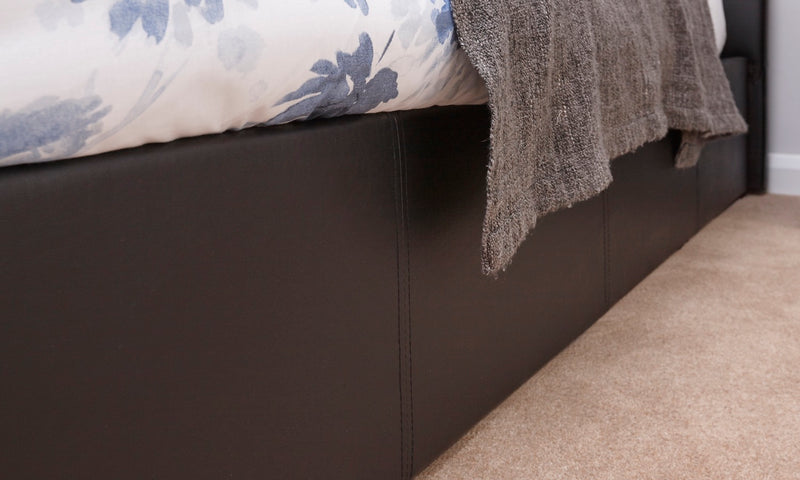Small Double End Lift Ottoman Bed-Black