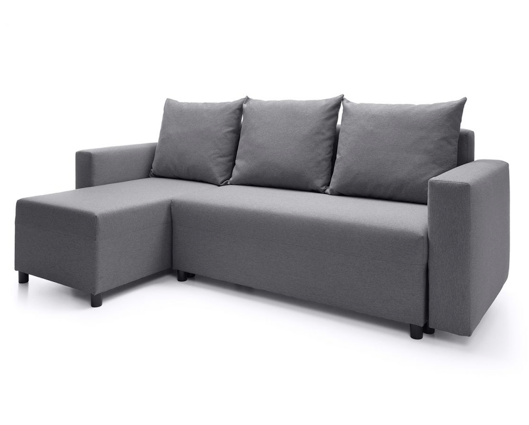 Oslo Left Hand Facing Corner Sofa - Dark Grey