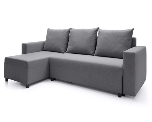 Otto Left Hand Facing Corner Sofa - Dark Grey