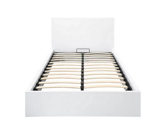 Oakley King Ottoman Bed- White