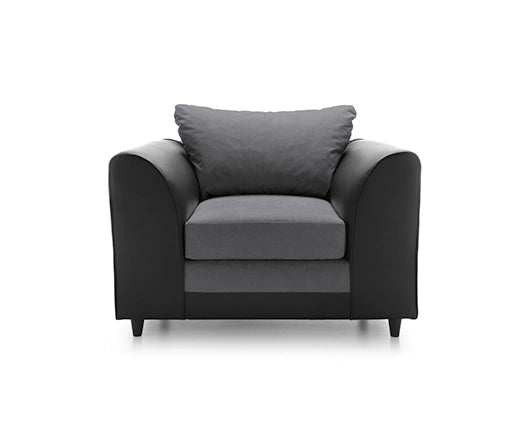 Dan Armchair - Black & Charcoal