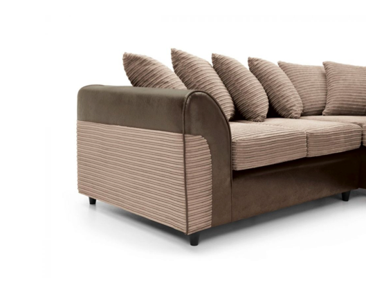 Harvey Right Hand Facing Corner Sofa - Brown