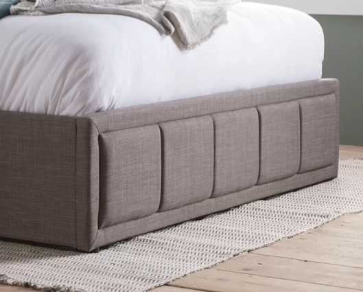 Harrison Small Double Ottoman Bed-Grey