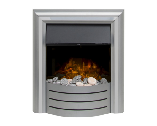 Liberty 3-in-1 Electric Fire with Interchangeable Trims in Grey