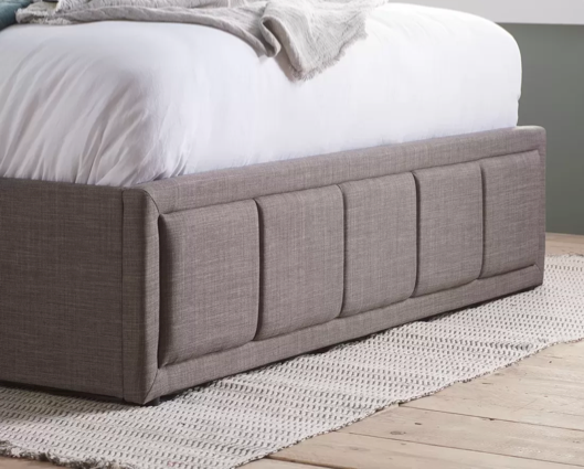 Harrison Ottoman King Size Bed-Grey