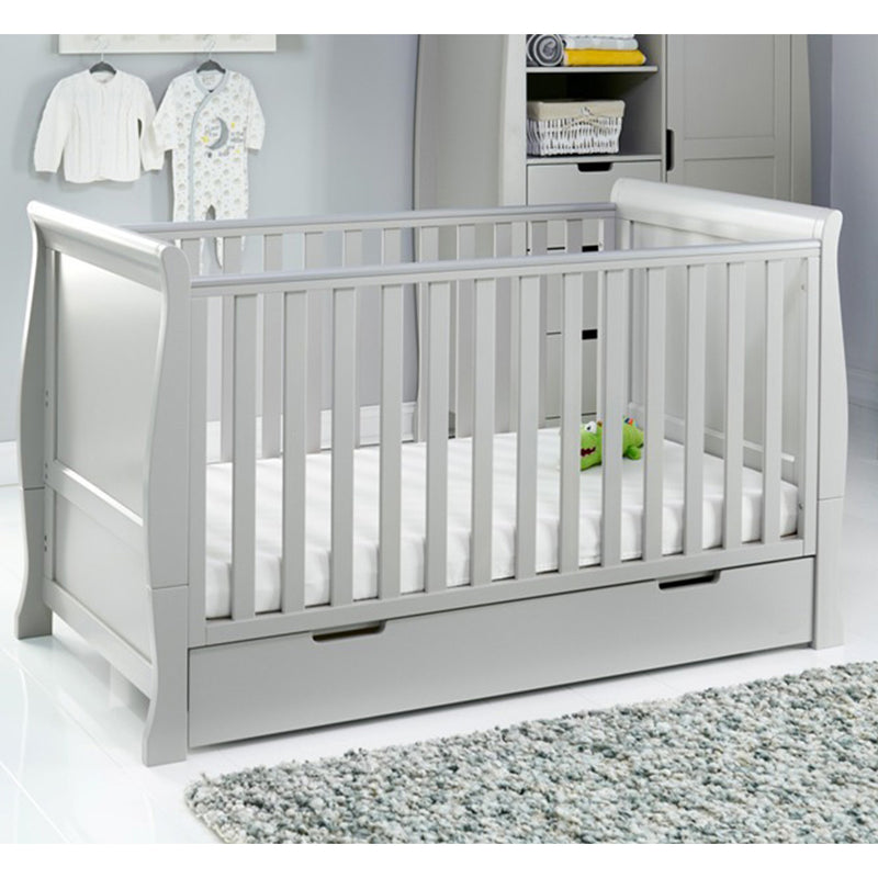 Stamford Cot Bed-Warm Grey