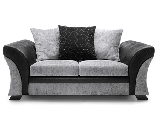 Farrow 2 Seater Sofa - Black & Charcoal