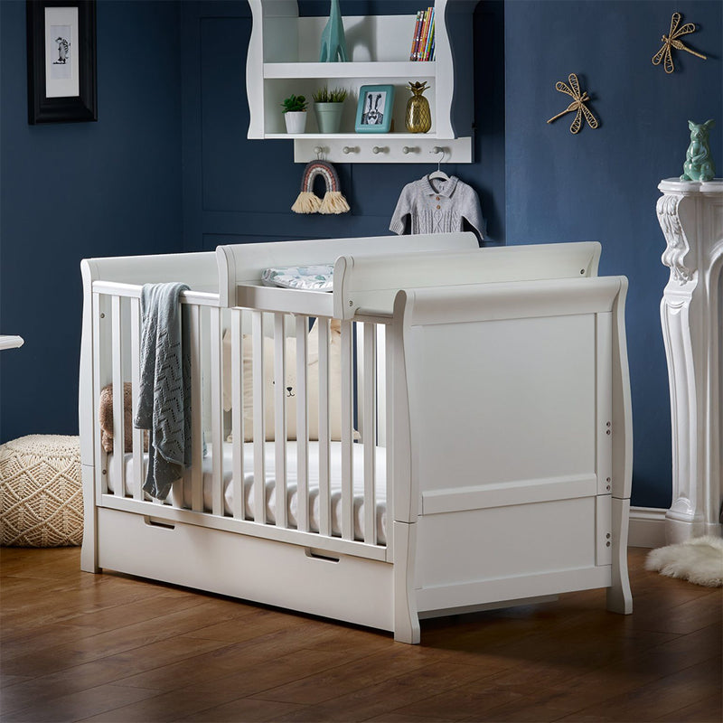 Seren Cot Bed & Cot Top Changer-White