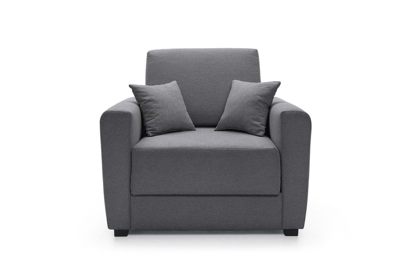 Owen Single Sofa Bed - Dark Grey