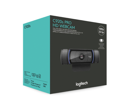 Logitech C920s Pro HD Webcam 1920 x 1080 pixels 30 fps