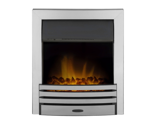 Adam Eclipse Electric Fire in Chrome