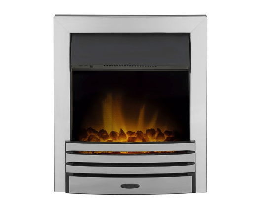 Eileene Electric Fire in Chrome