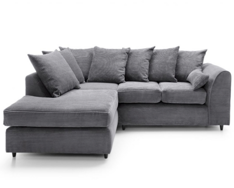 Tyler Left Hand Facing Corner Sofa - Grey